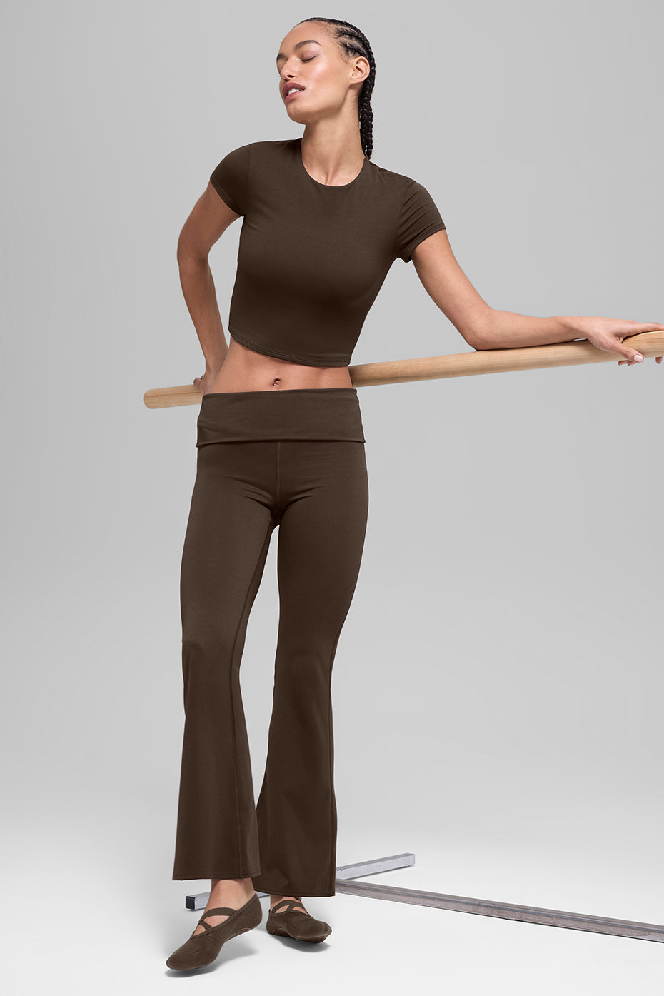 Softsculpt Precision Short Sleeve Top - Espresso