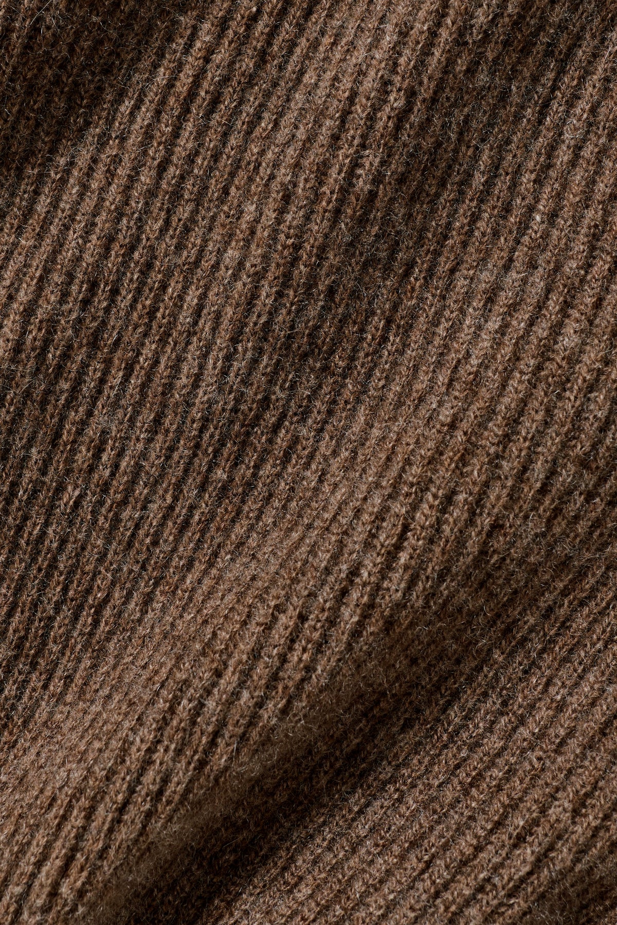 Cashmere Wool Harmony Full Zip Jacket - Java Brown Heather