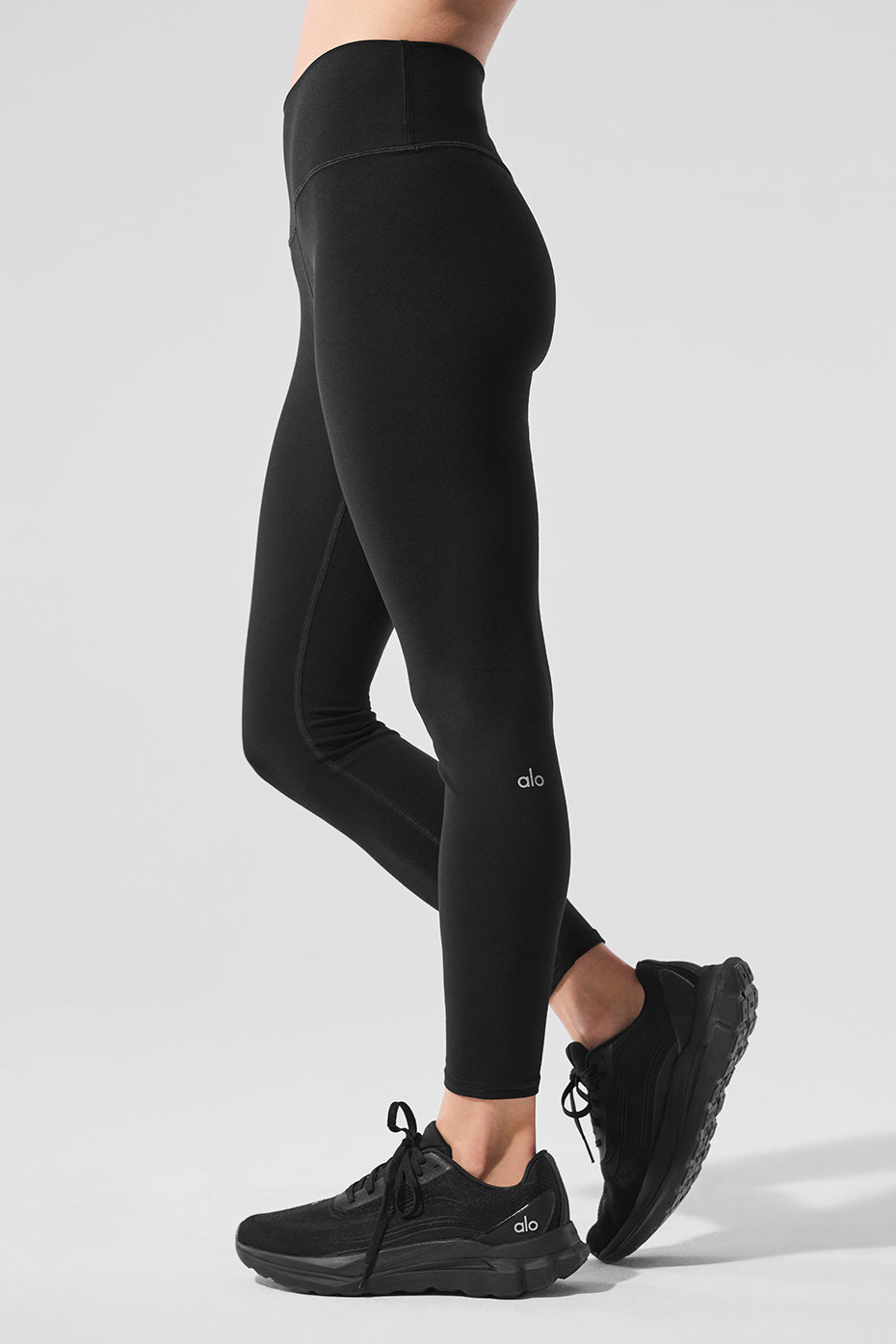 AI0soft High-Waist 7/8 Highlight Legging - Black