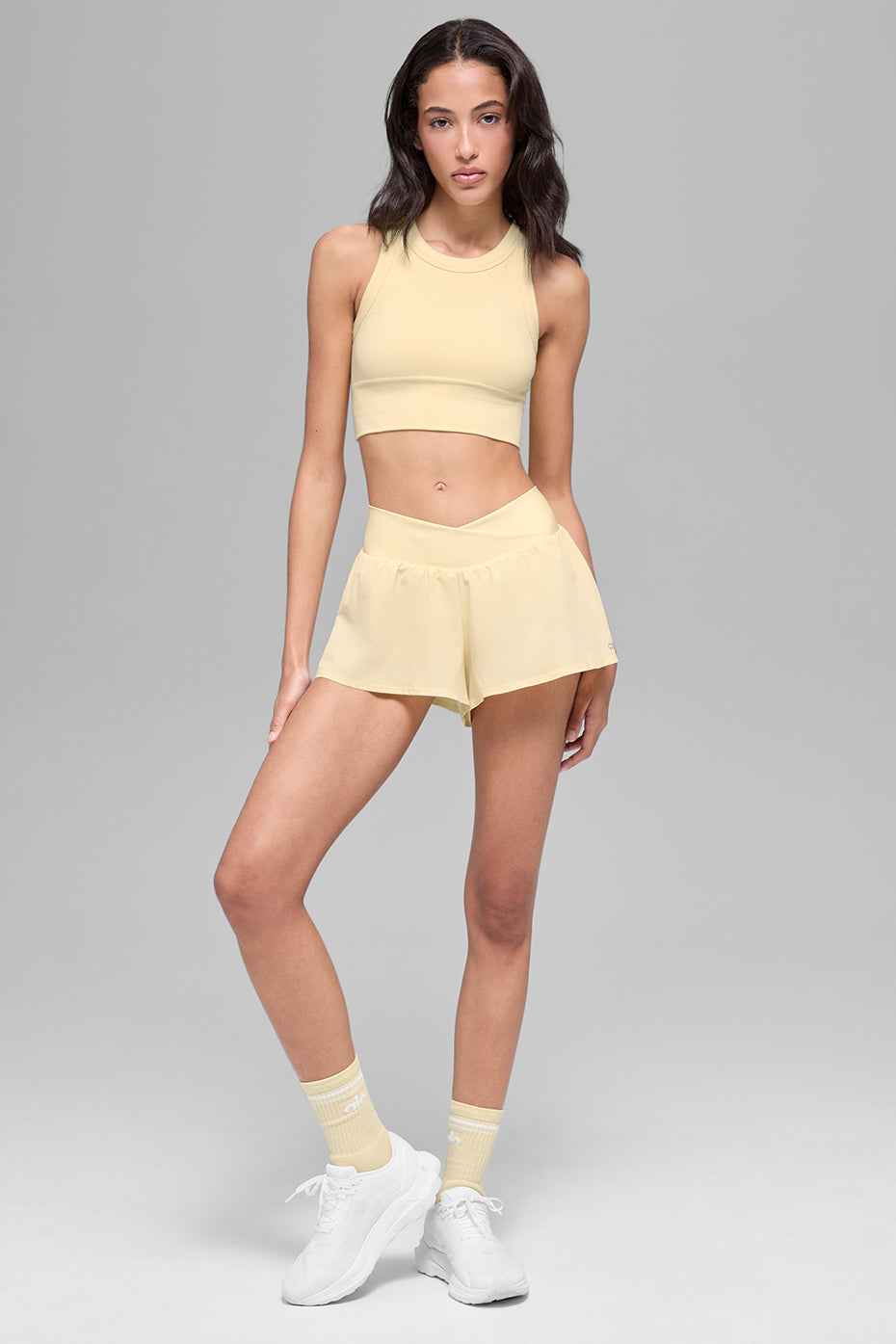 ALO V-Cute Running Short - Candlelight Yellow