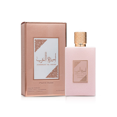 Lattafa Ameerat Al Arab Prive Rose Parfum  Flavor Floral and fruity fragrance Women 100ml