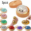 Glitter Dumpling Squishy Toy, Colorful Stress Relief Ball, Soft Squeeze Decompression Toy, Stress Relaxation Gift for Adults
