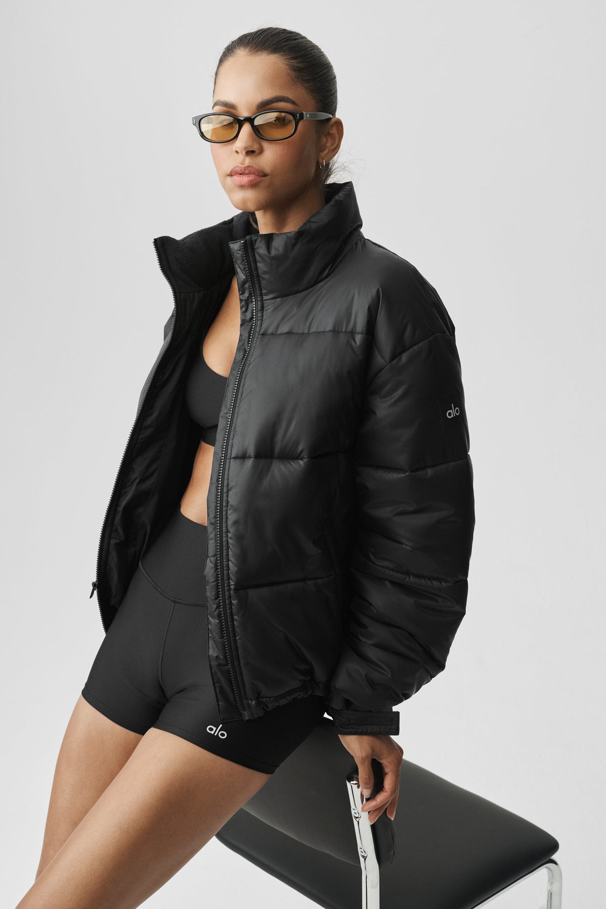 Cold Front Puffer Jacket - Black