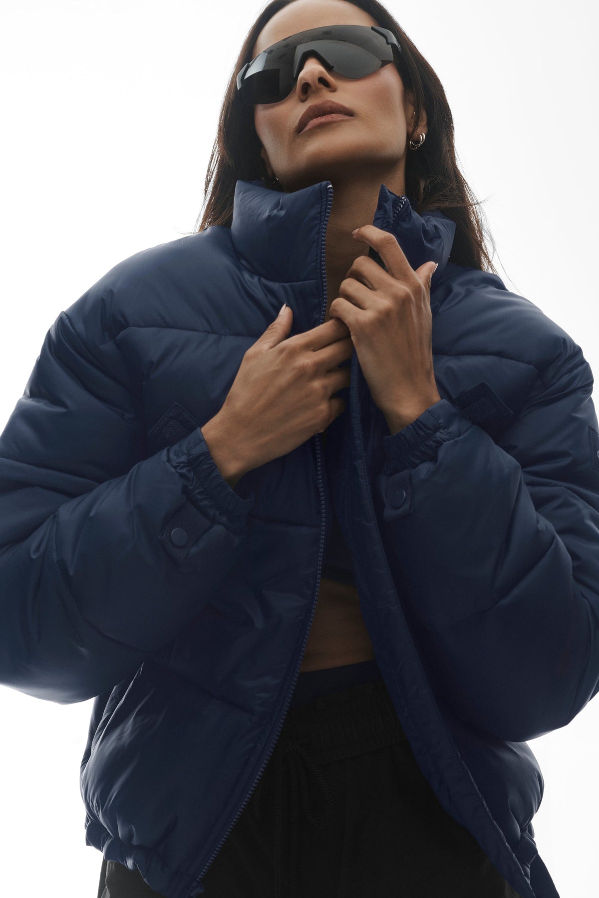 Cold Front Puffer Jacket - Navy