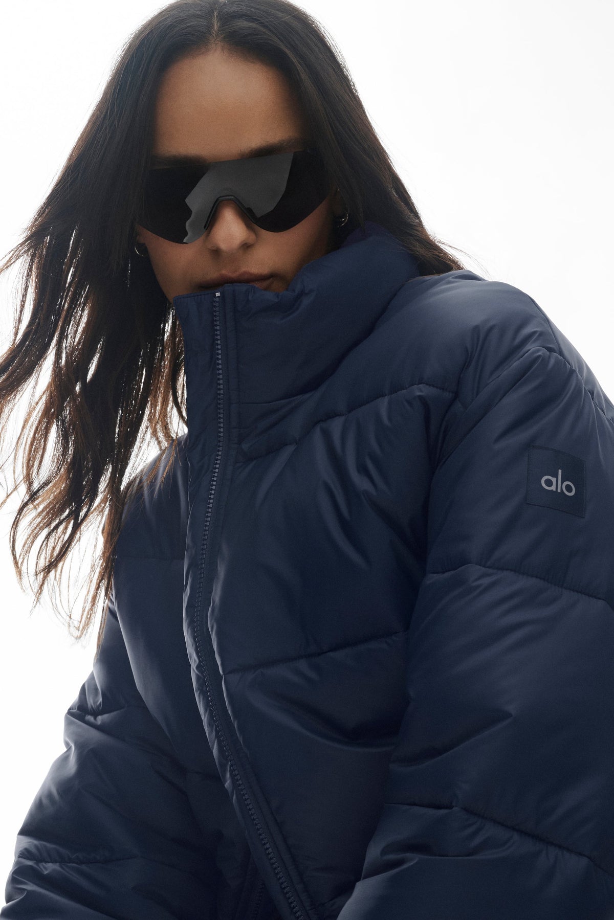 Cold Front Puffer Jacket - Navy