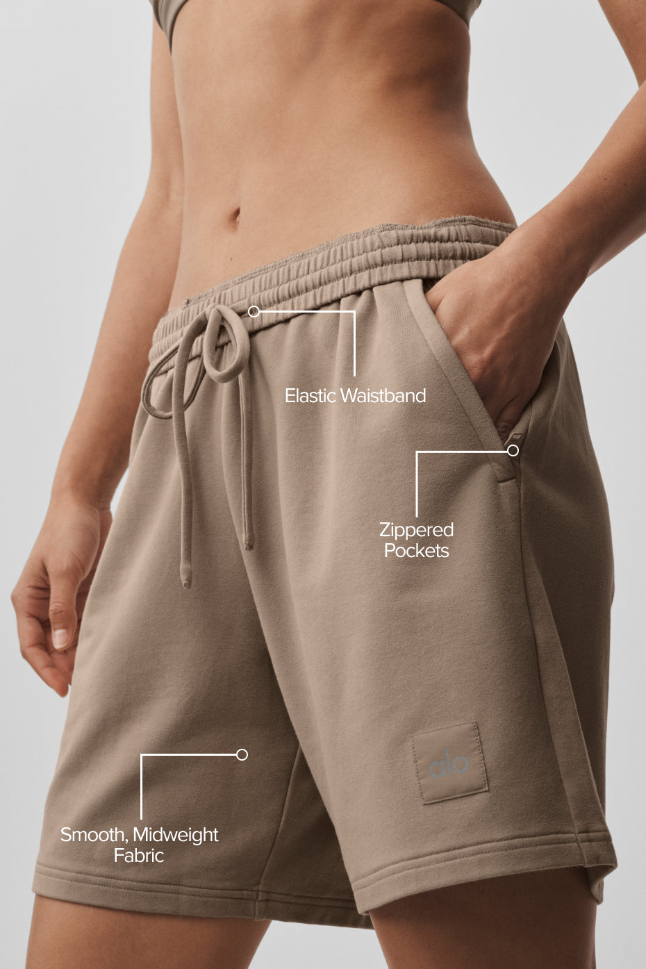 7"ALO  Double Take Short - Gravel