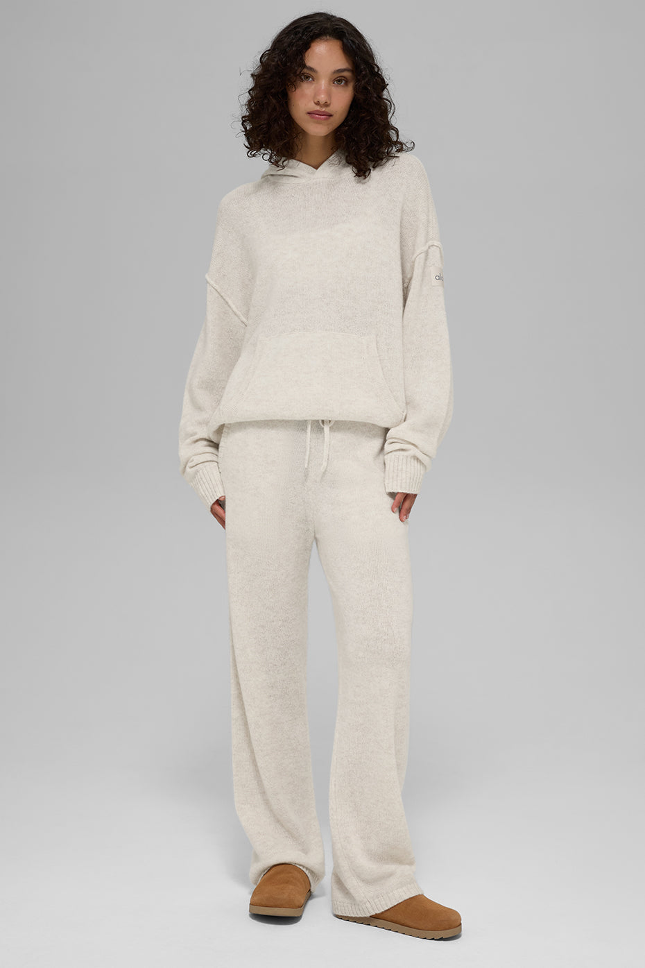 Wool Cashmere New Class Hoodie - Bone Heather