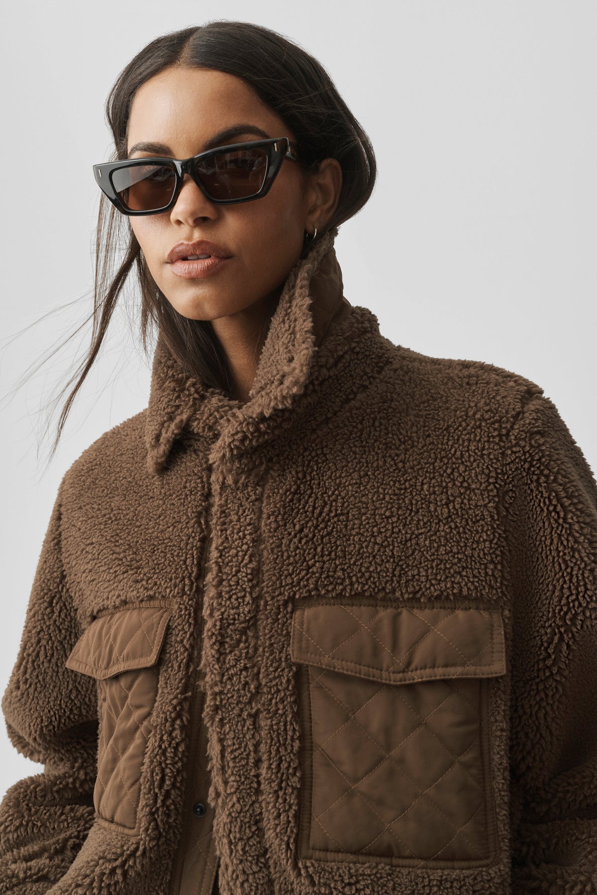 Sherpa Edge Shacket - Java Brown