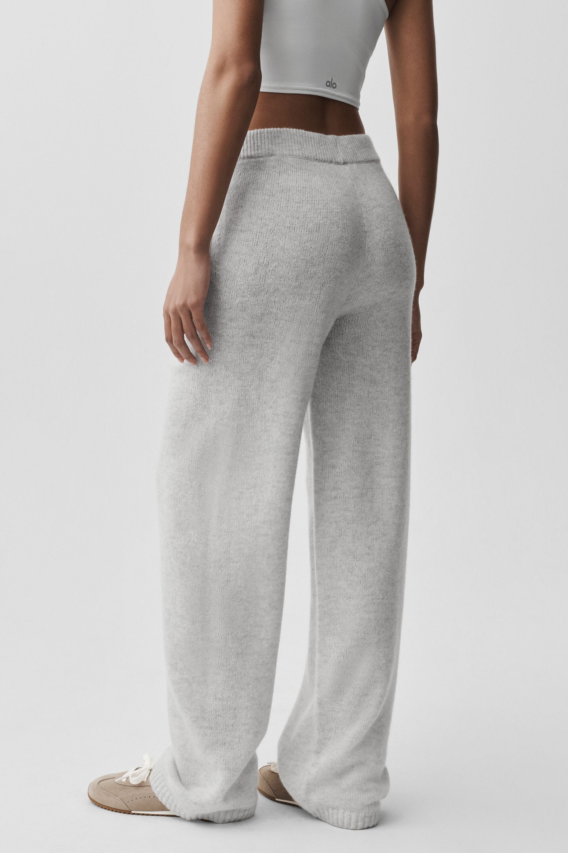 Wool Cashmere New Class Sweatpant - White Heather