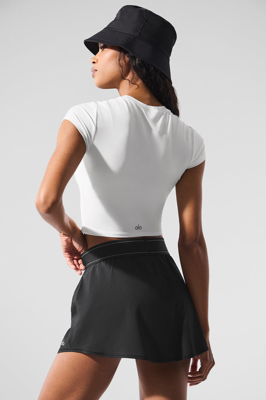 Crop Finesse Short Sleeve - White