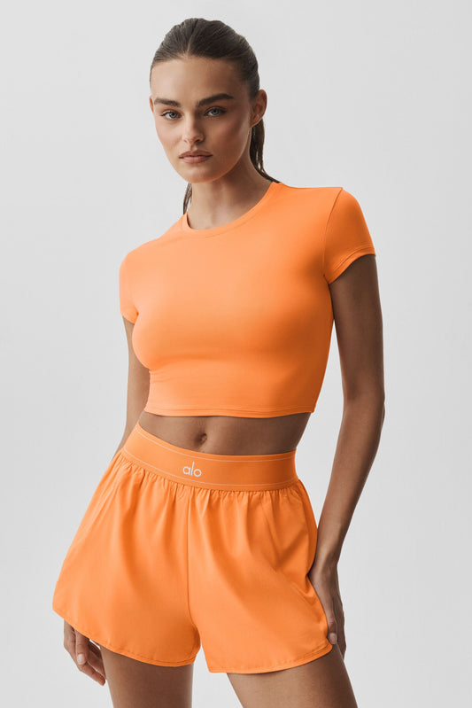 Crop Finesse Short Sleeve - Satsuma Breeze