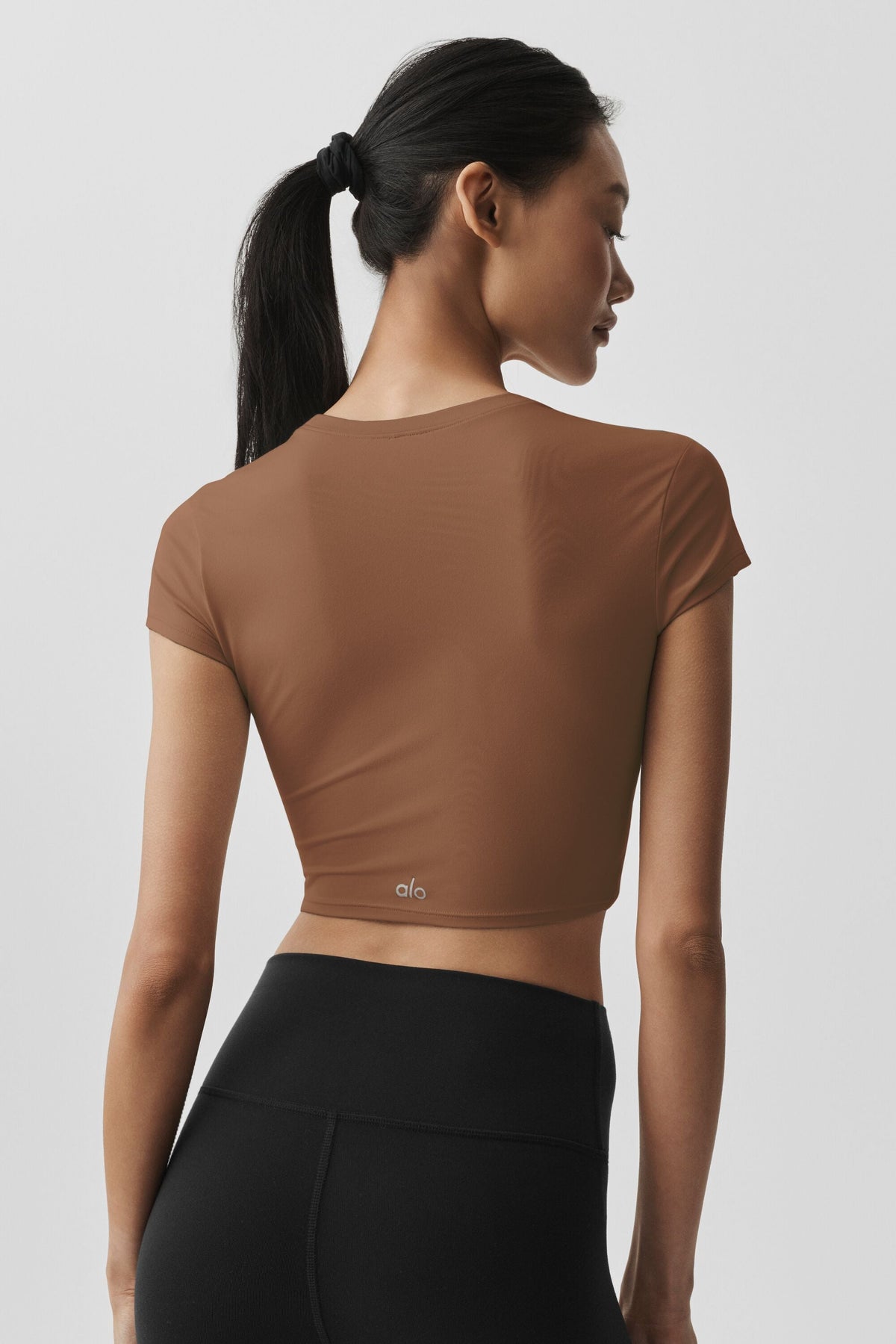 Crop Finesse Short Sleeve - Sun Kissed Brown