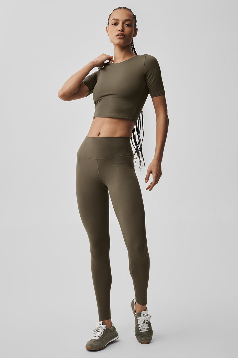 Softsculpt Precision Half Sleeve Tee - Olive Tree