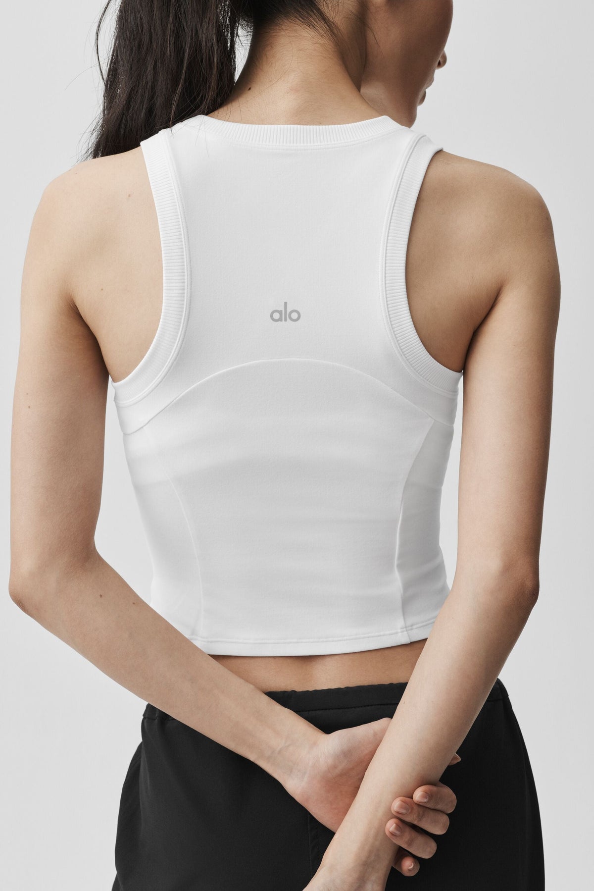 Level Up Full Zip Tank - White