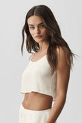 Semi-Sheer Golden Hour Tank - Ivory