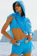 Mid-Rise Go Time Short - Azure Blue