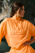 1/4 Zip Go Time Pullover - Satsuma Breeze