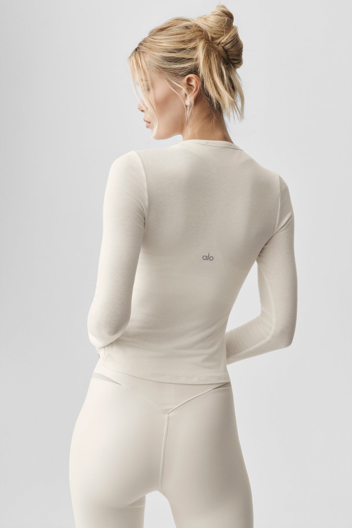 Semi Sheer Oasis Long Sleeve - Ivory