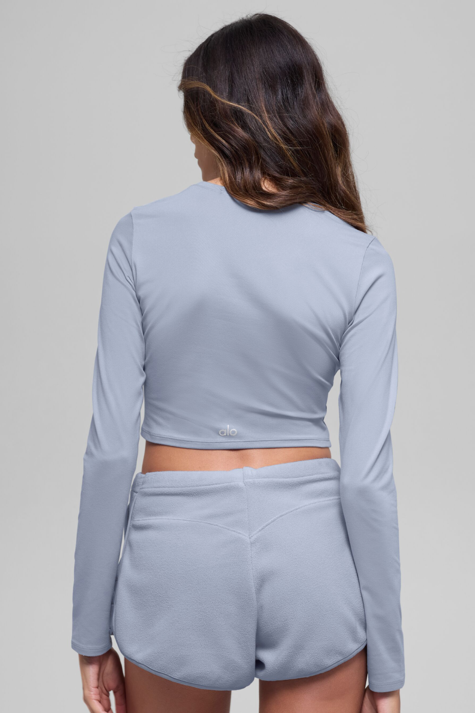 Crop Finesse Long Sleeve - Winter Frost