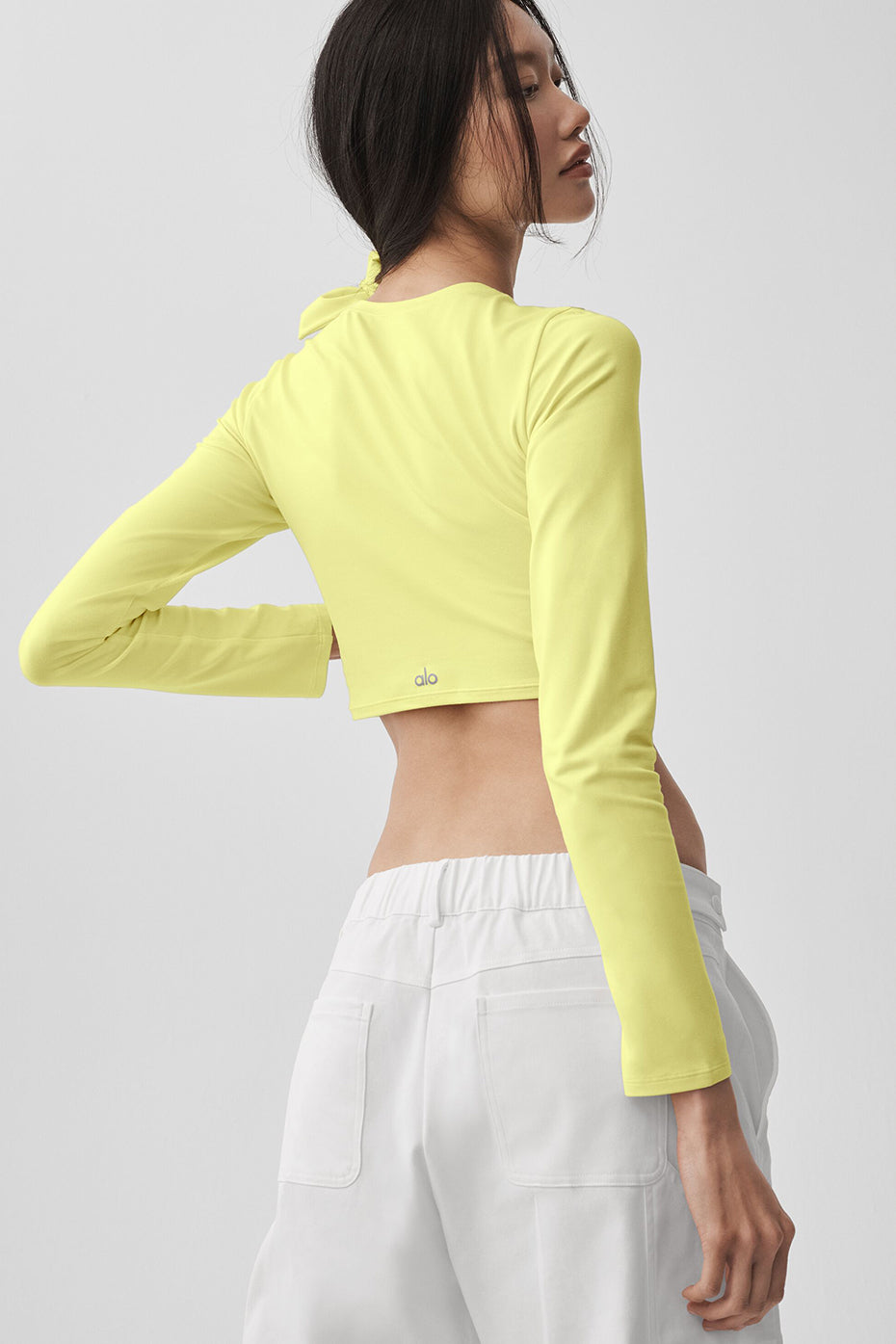 Crop Finesse Long Sleeve - Sunshine