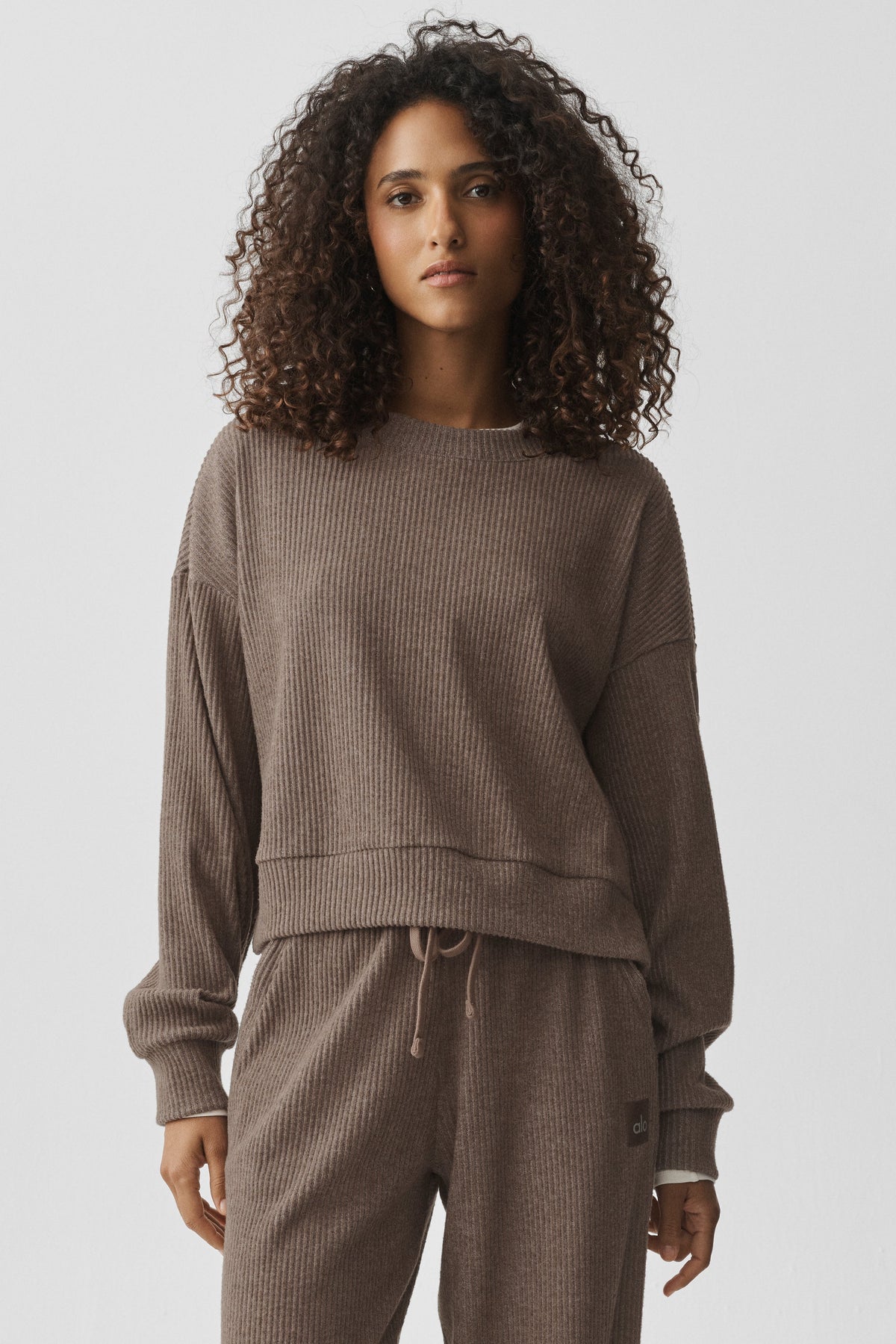 Muse Crew Neck Pullover - Java Brown Heather