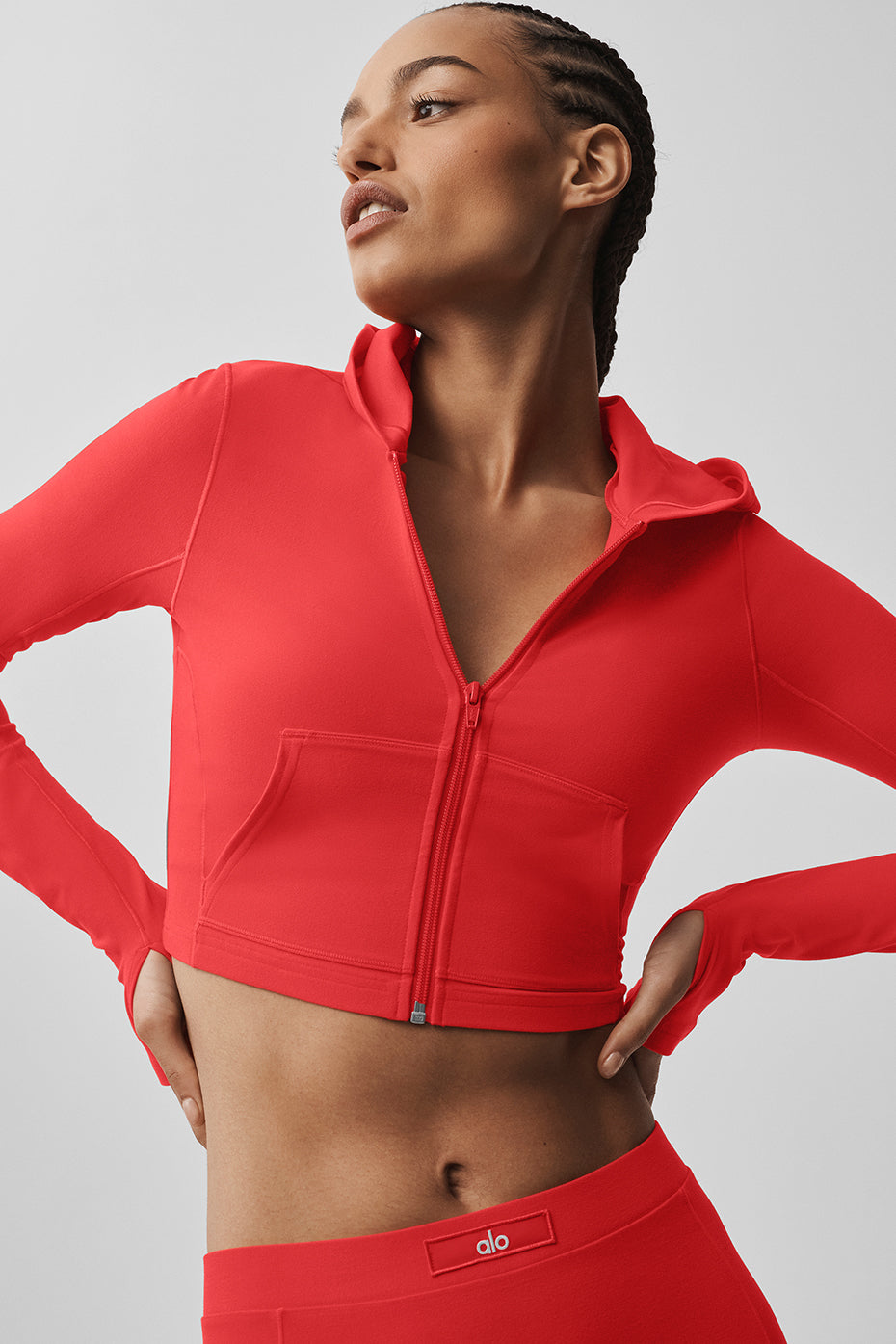 Sincere Fitted Jacket - Bright Red