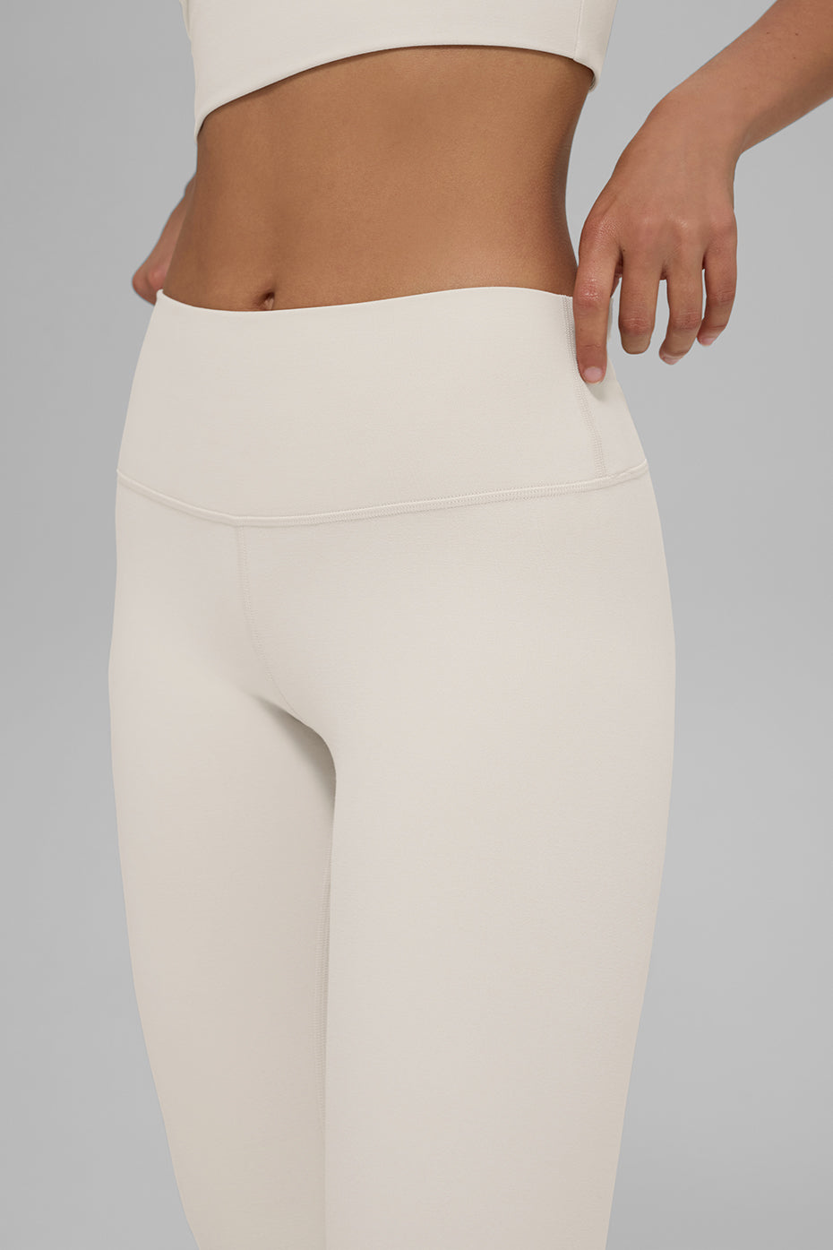 High-Waist 7/8 Highlight Legging - Bone