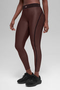 Airlift High-Waist 7/8 Line Up Legging - Brownstone