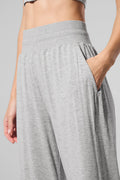 Semi-Sheer Delicate Lounge Flare Pant (Regular) - Athletic Heather Grey