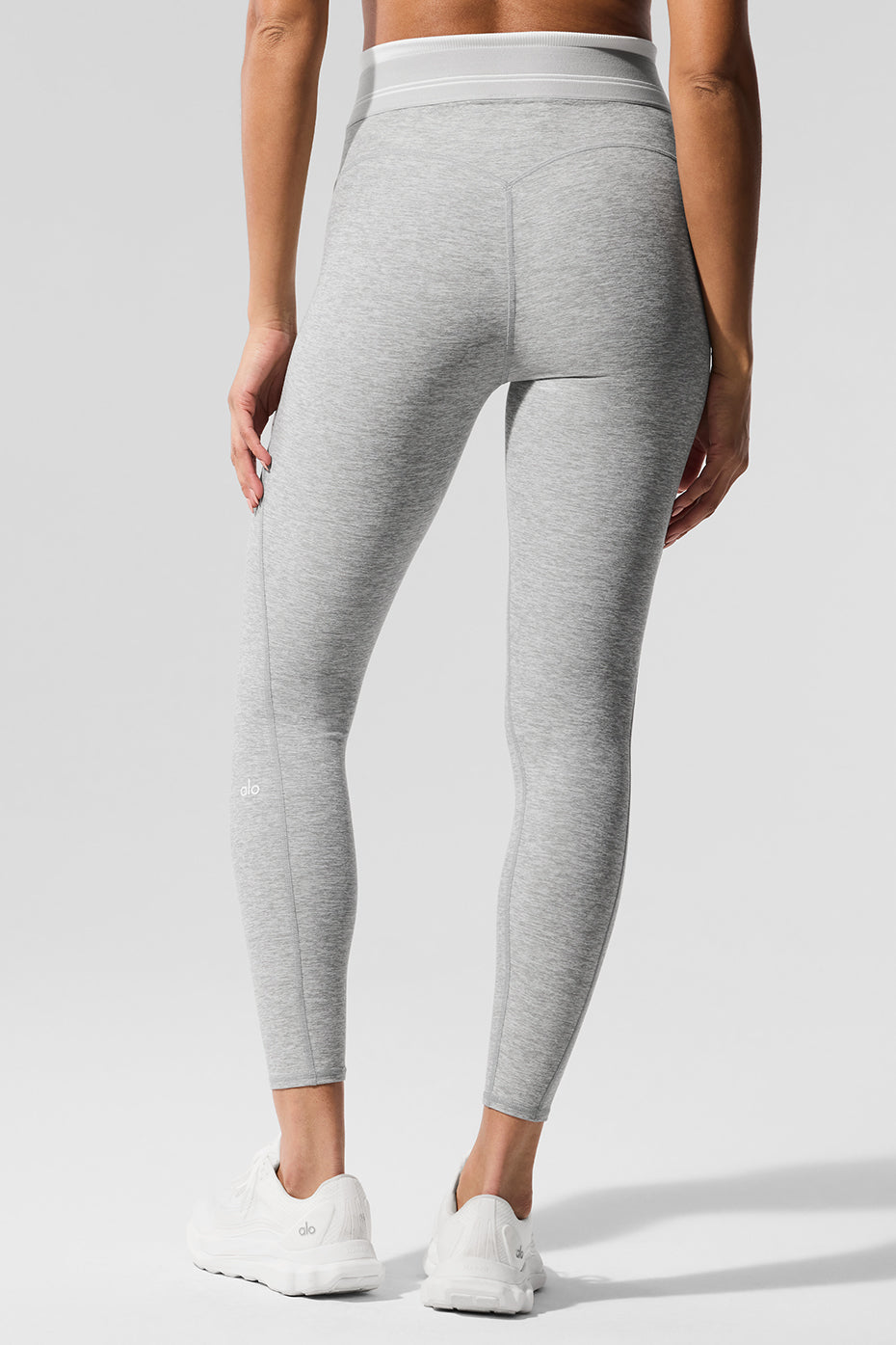 High-Waist 7/8 Better Together Legging - Athletic Heather Grey/White