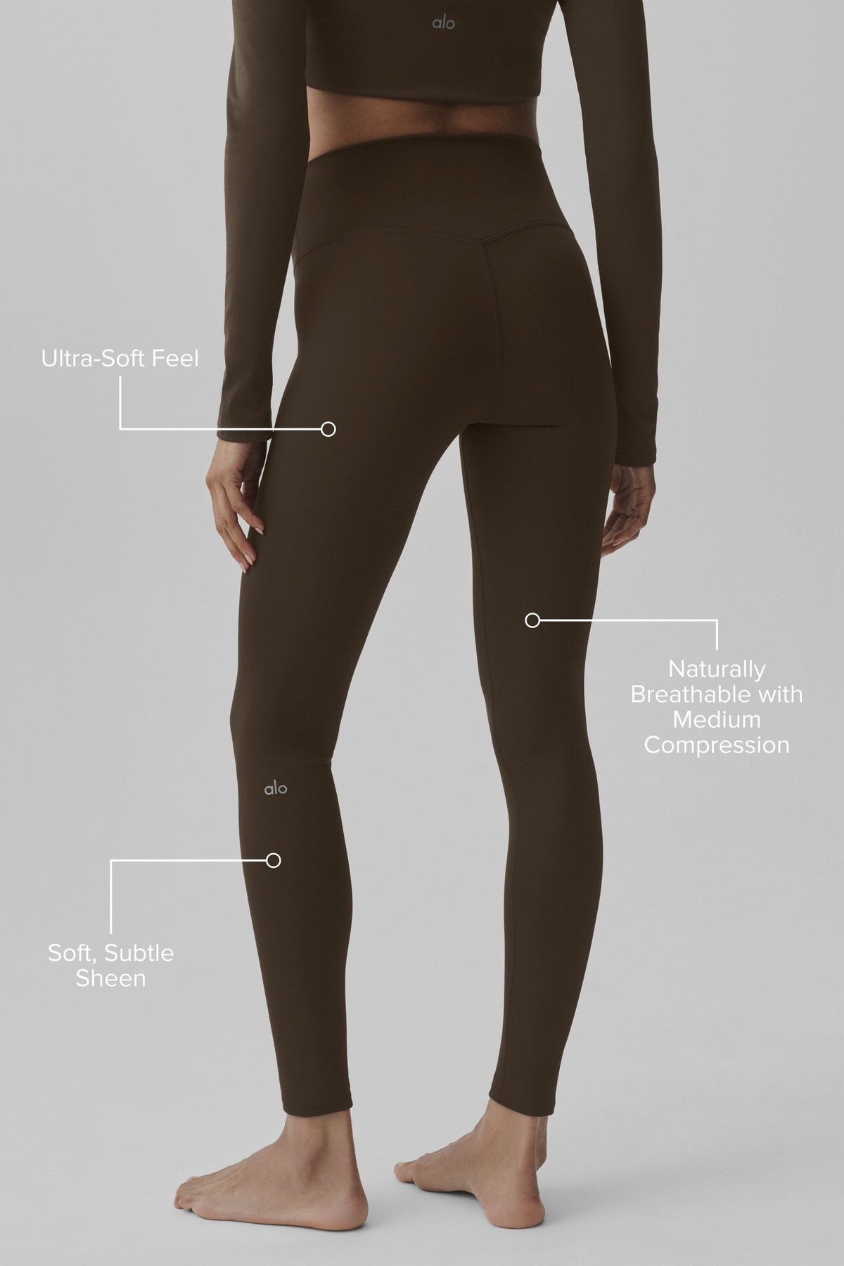ALO Softsculpt High-Waist Legging - Espresso
