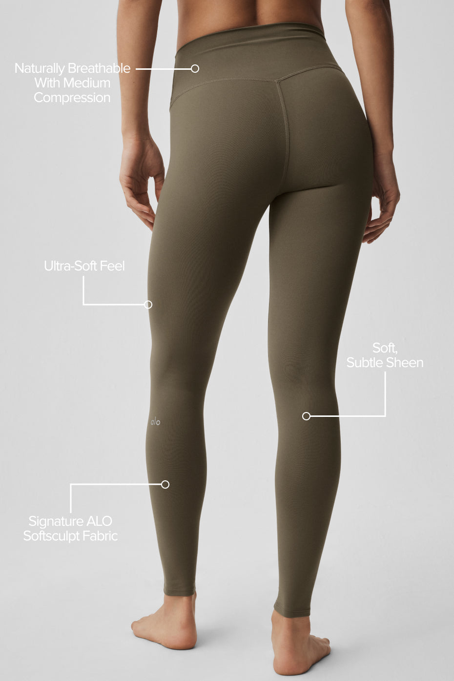 Softsculpt High-Waist Legging - Olive Tree