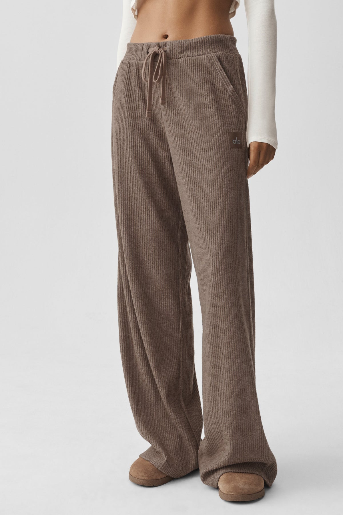 Muse Wide Leg Pant - Java Brown Heather