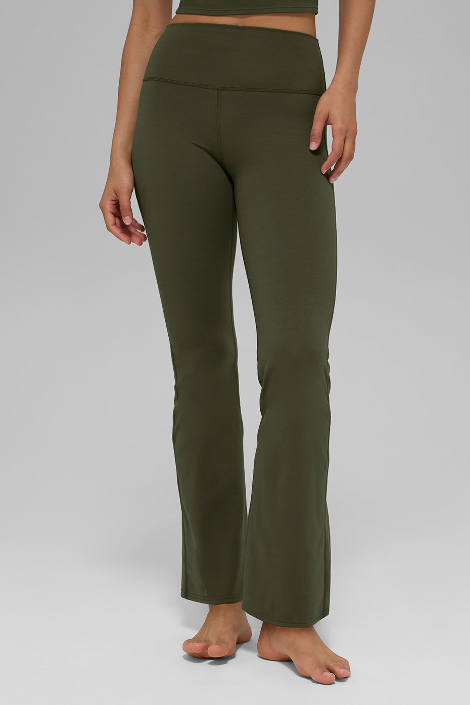 Softsculpt High-Waist 7/8 Bootcut Legging - Green Olive
