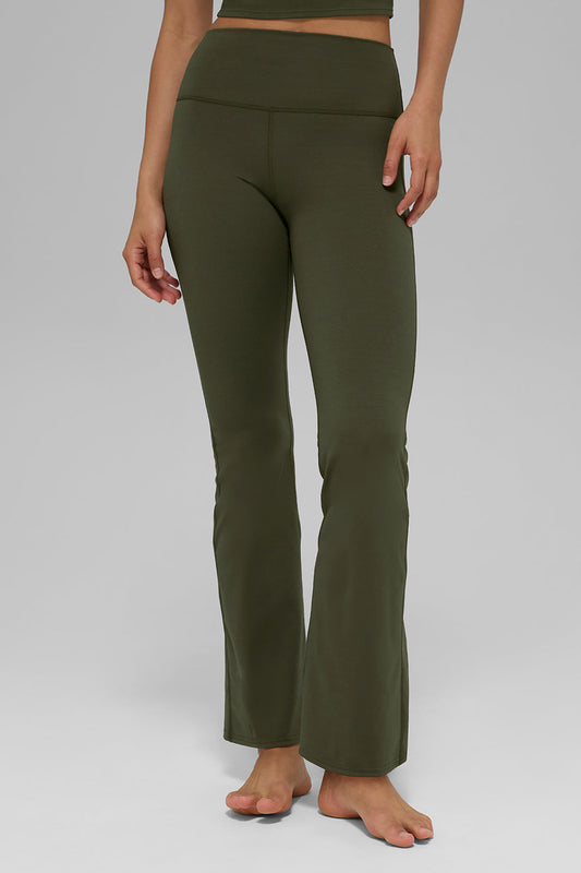 Softsculpt High-Waist 7/8 Bootcut Legging - Green Olive