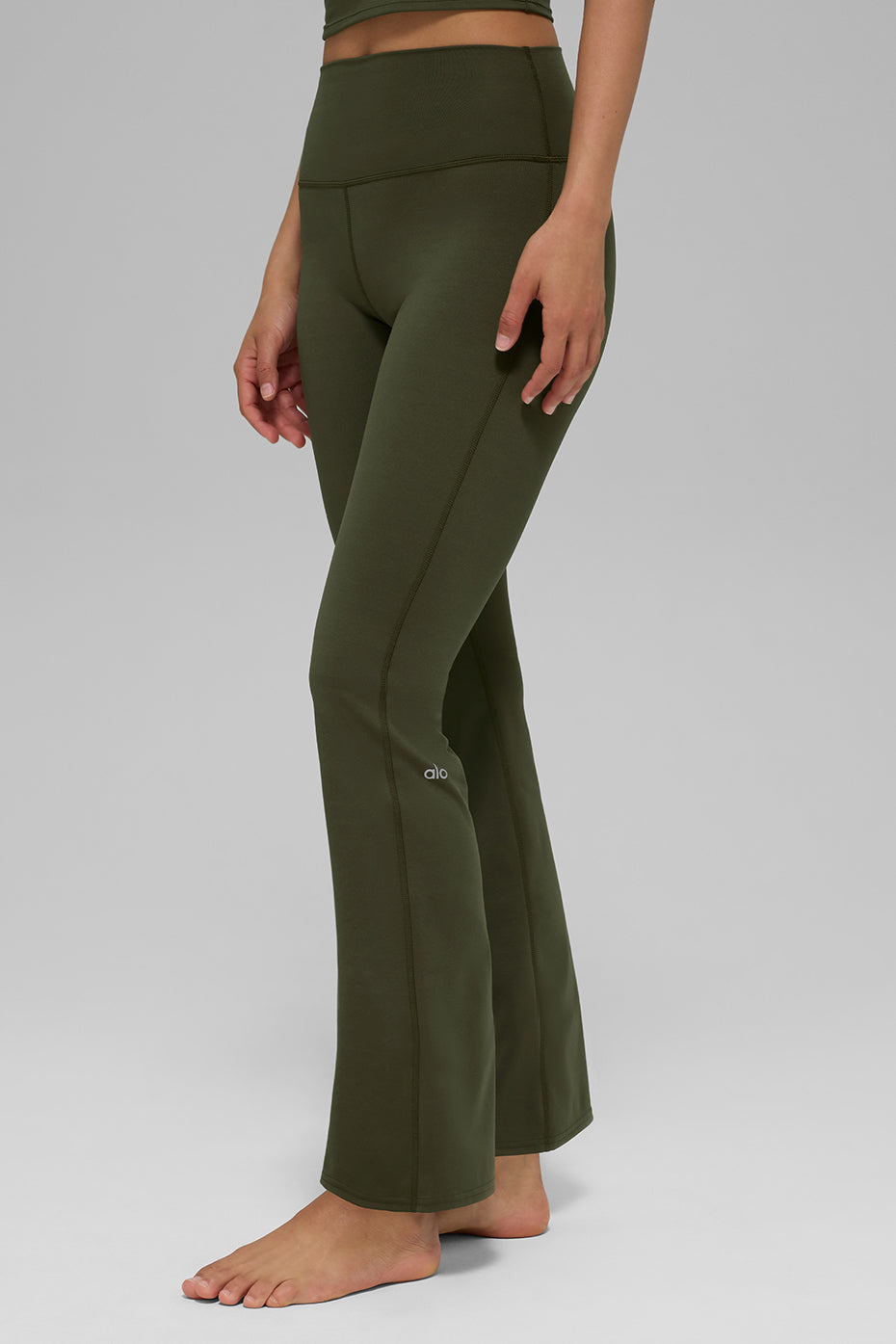 Softsculpt High-Waist 7/8 Bootcut Legging - Green Olive
