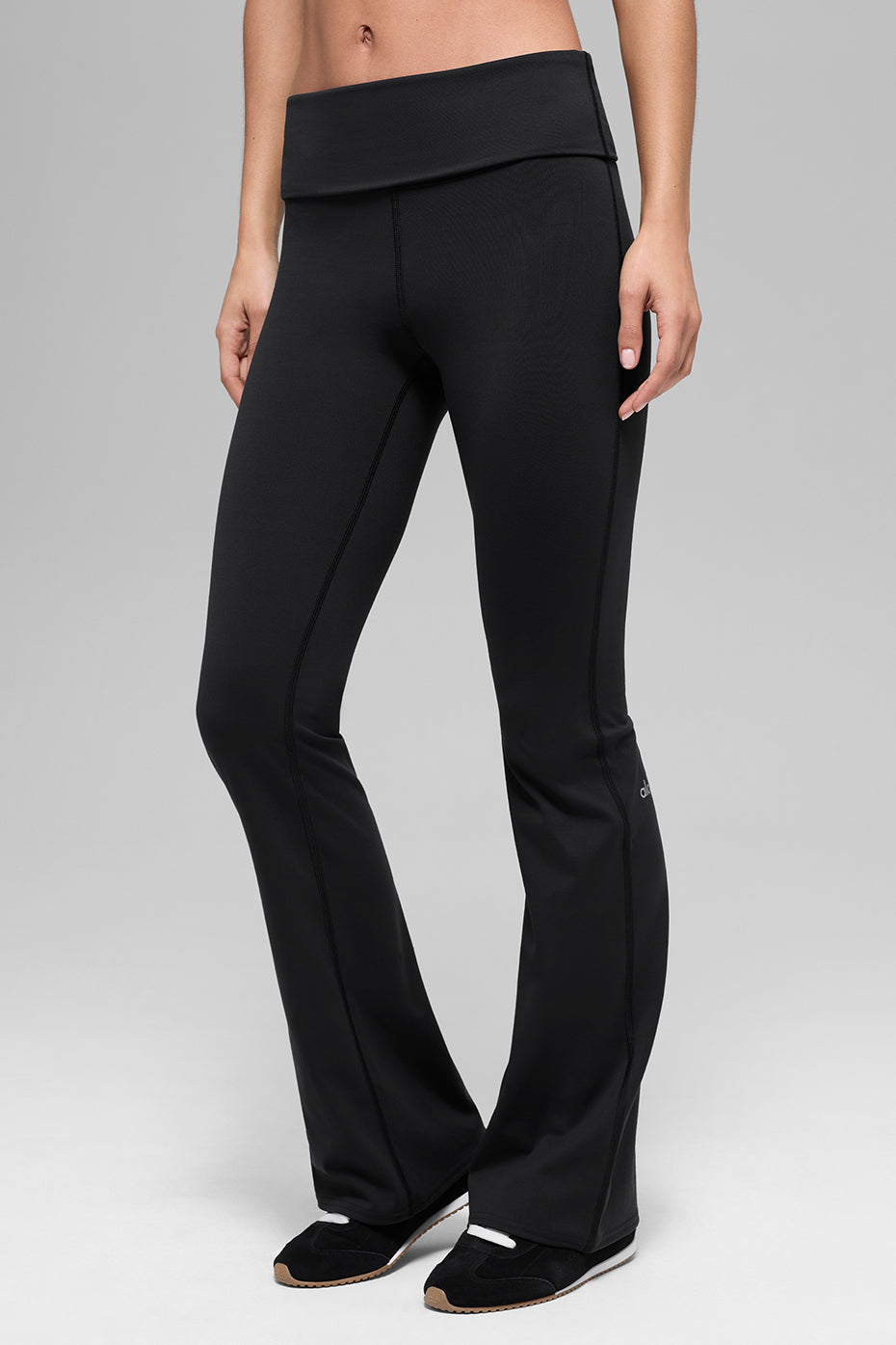 Softsculpt Foldover Flare Legging - Black