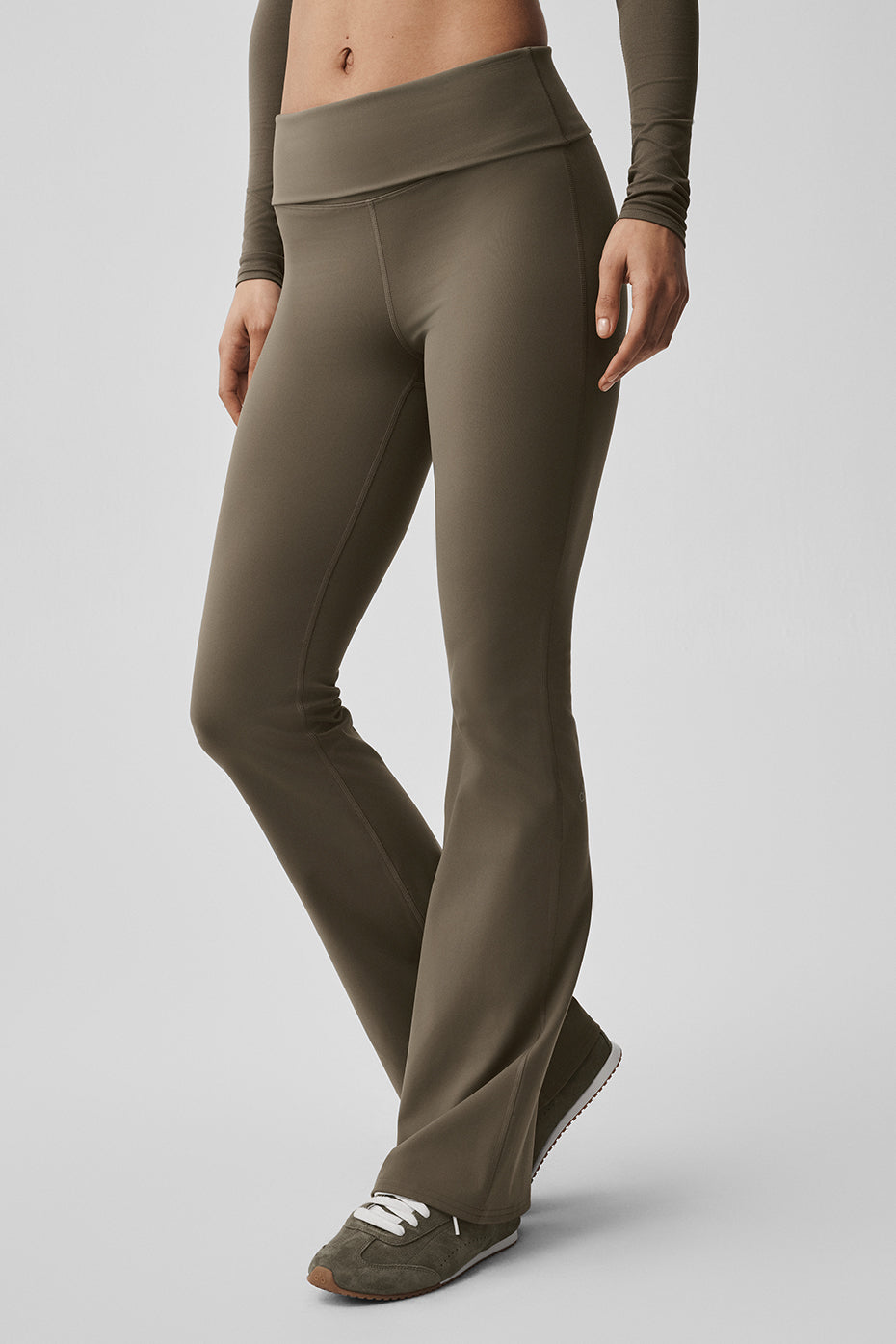 Softsculpt Foldover Flare Legging - Olive Tree