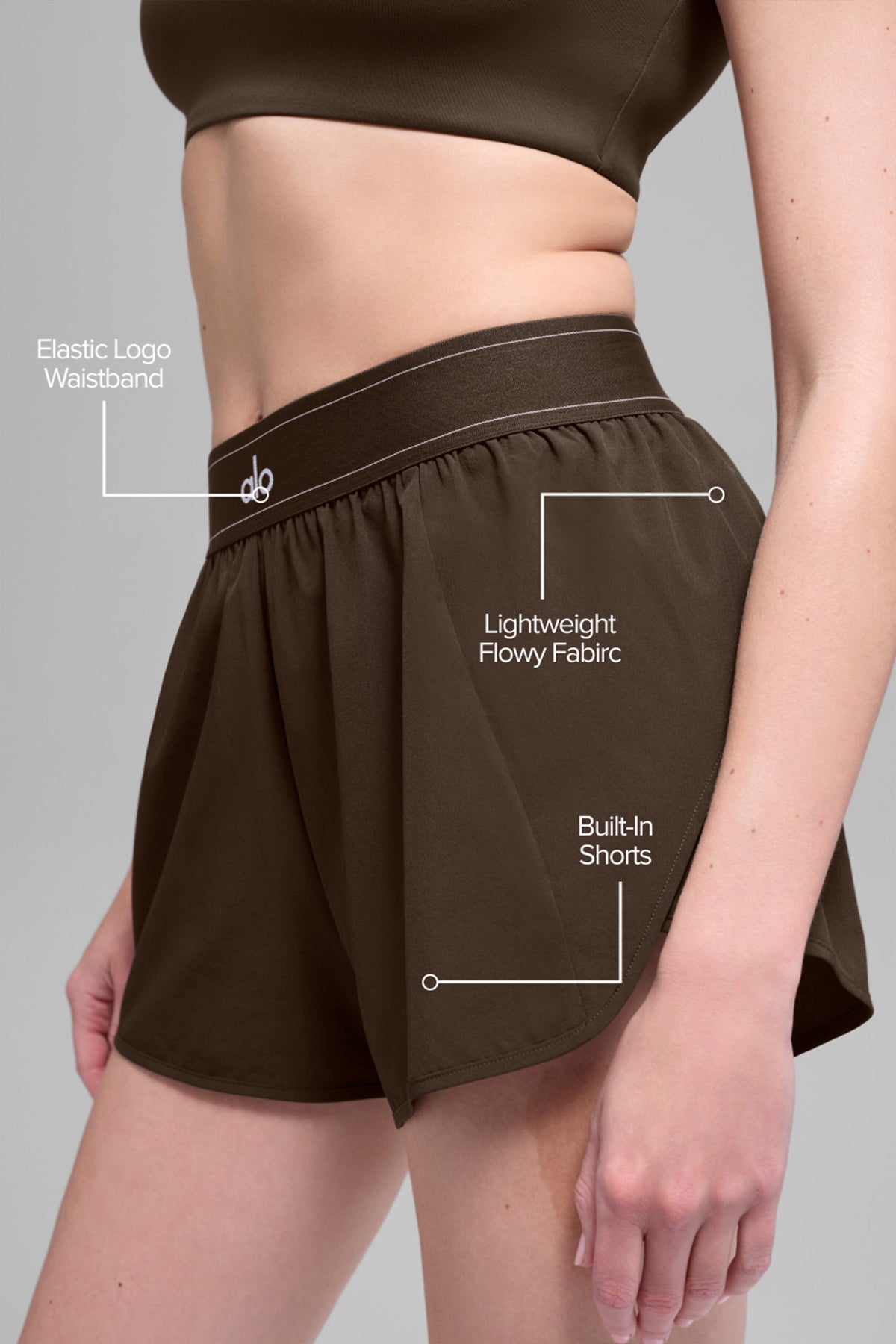 ALO Match Point Short - Espresso