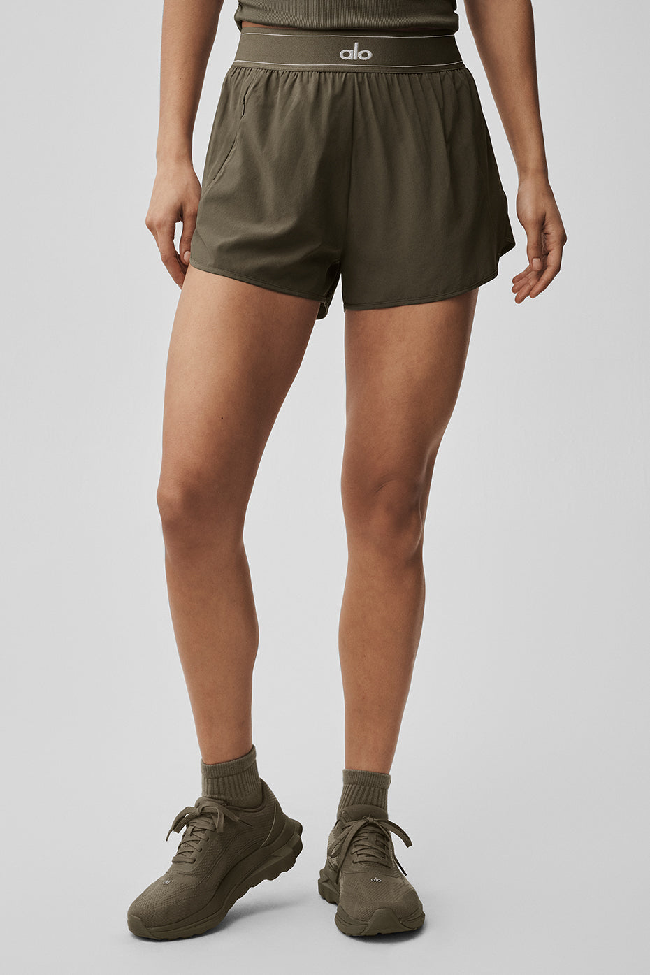 ALO Match Point Short - Olive Tree