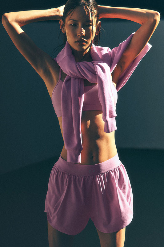 ALO Match Point Short - Candy Heart Pink