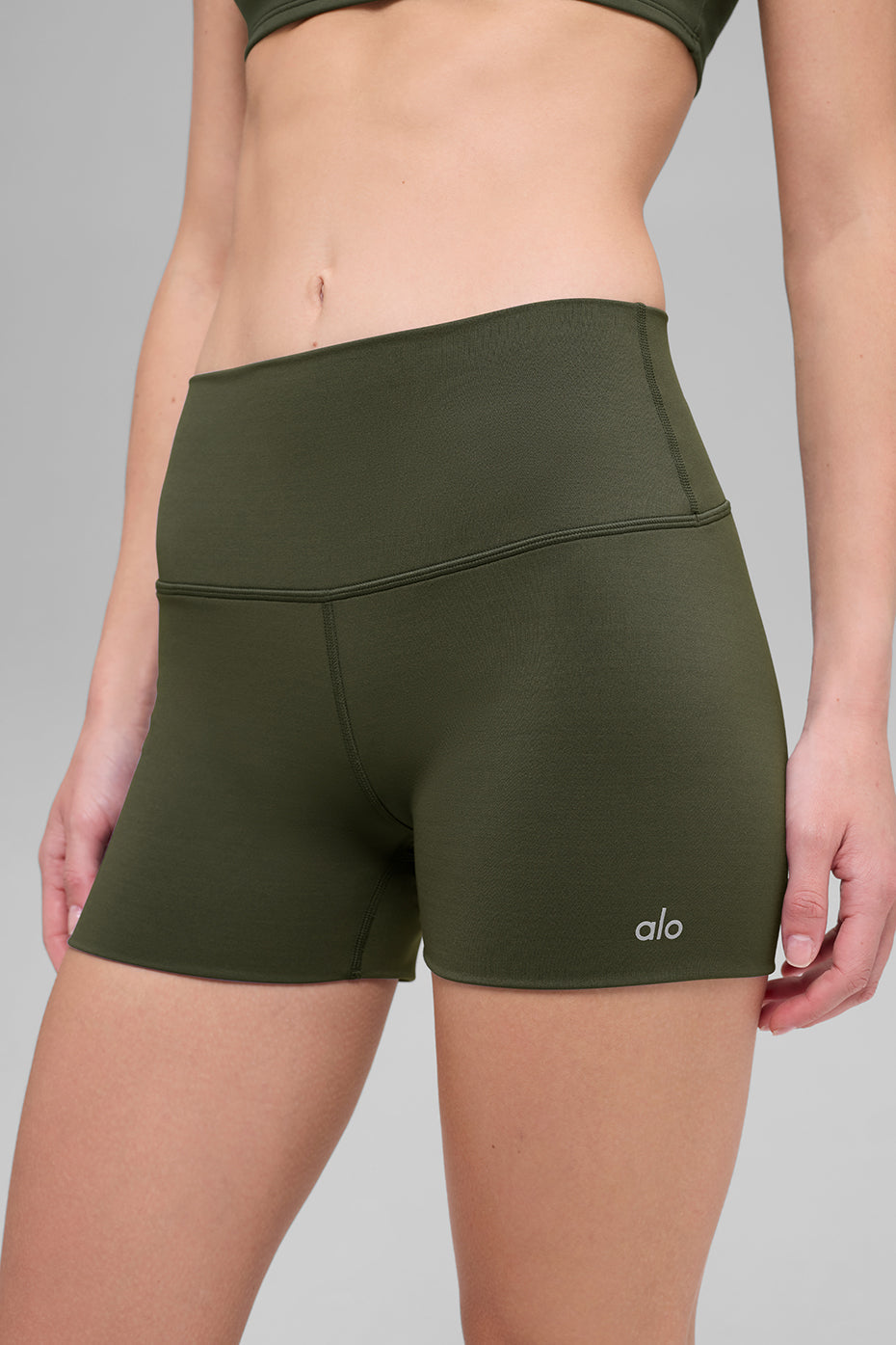 3"  Softsculpt High-Waist Precision Short - Green Olive