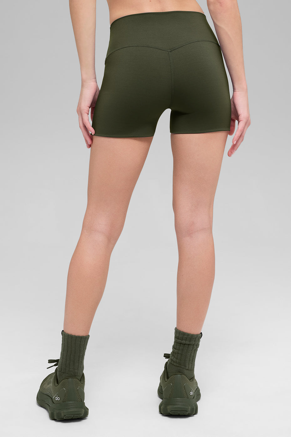 3"  Softsculpt High-Waist Precision Short - Green Olive