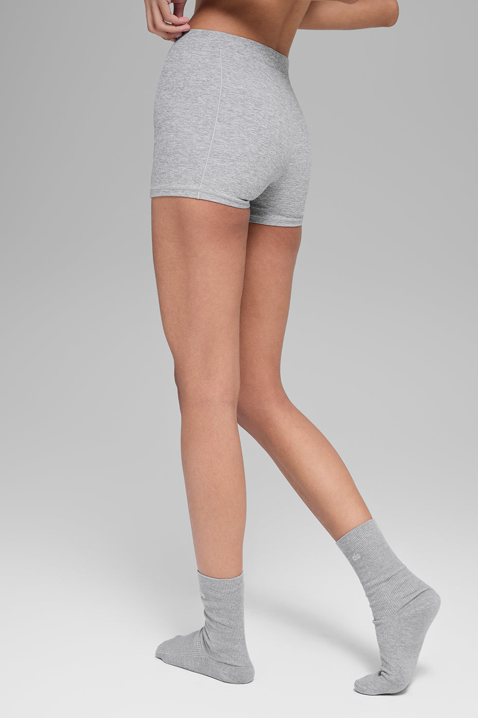 ALO Sincere Micro Short - Athletic Heather Grey