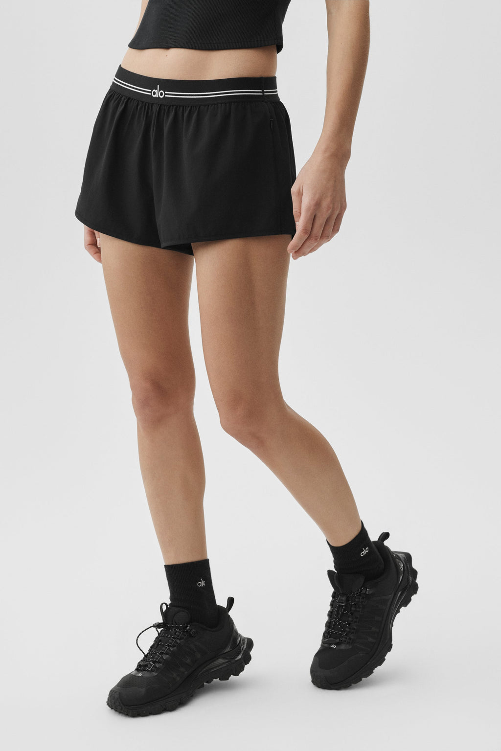 Full Stride Micro Running Short - Black