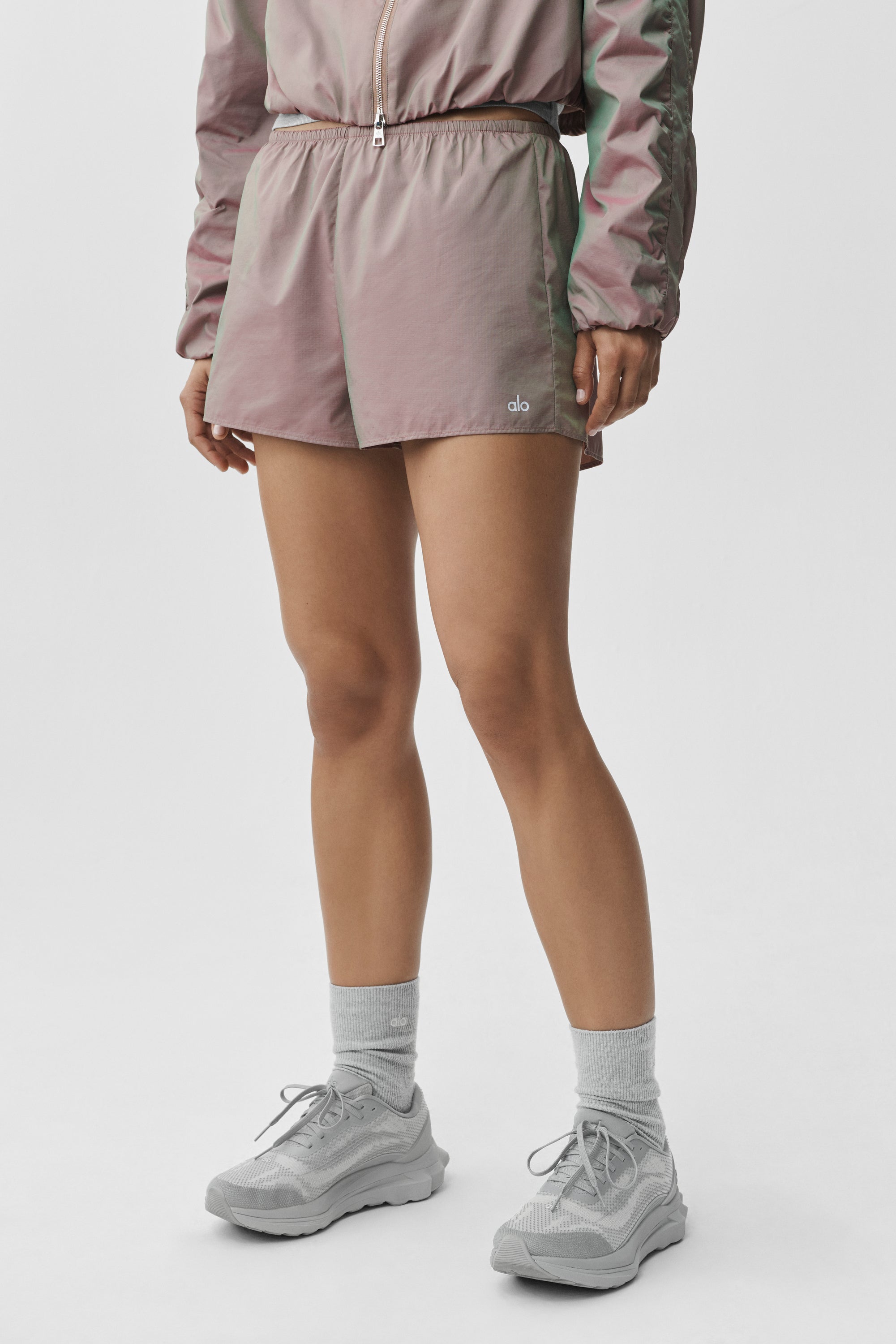High-Waist Prismatic Short - Pink Moonlight