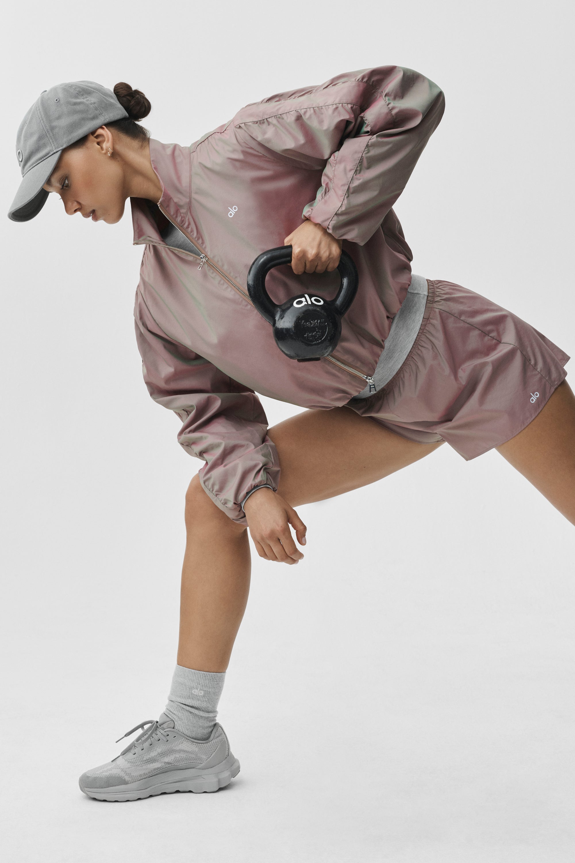 High-Waist Prismatic Short - Pink Moonlight