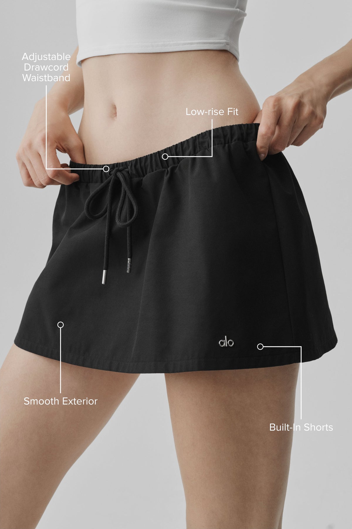 Low-Rise Best Bet Skirt - Black