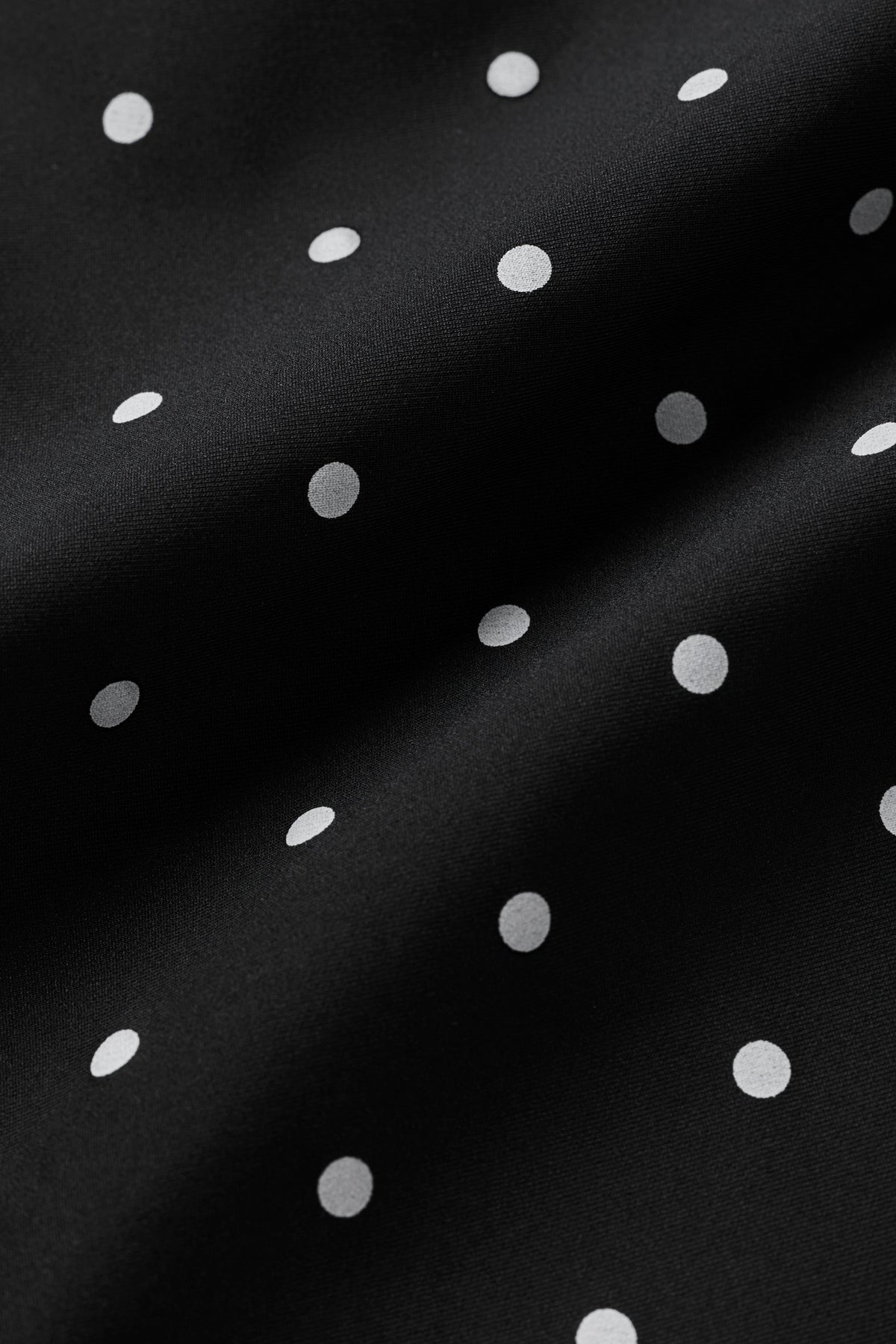 3" Airlift Polka Dot High-Waist Short - Black/White