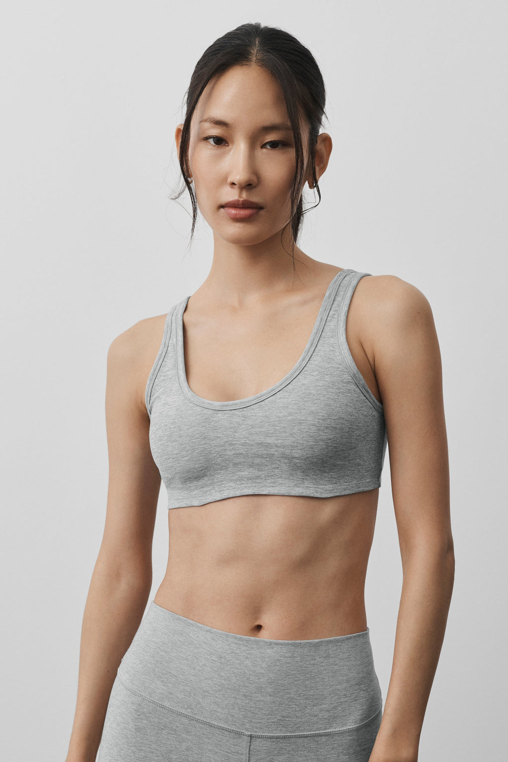 Alosoft Center Stage Bra - Vintage Athletic Heather